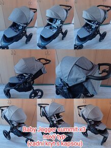 Stříška Baby Jogger summit x3, ceny OD, šití na zakázku - 3