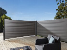 markýza dvojitá boční, rozm.160 x 600cm, antracitová - 3