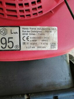 Motorová sekačka Honda HRG 466 s pojezdem - 3
