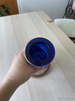 Skleněná starožitná váza - 3