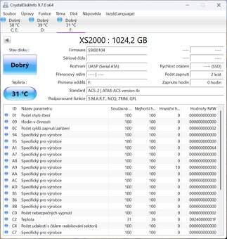 Externí SSD Kingston XS2000 Portable SSD 1TB - 3