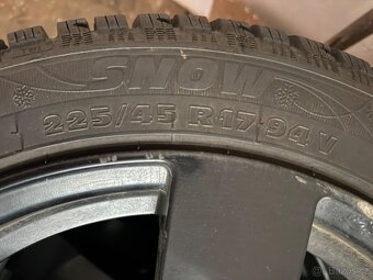 Alu 17” na Vw, škoda + nove zimní pneu 225/45 R17 94V + - 3