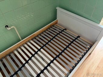 Postel IKEA HEMNES, vč. roštu super stav 90x200 cm - 3