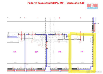 Pronájem kanceláře, 14 m², Ostrava, ul. Kounicova - 3