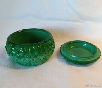 Stará dóza ze zeleného malachitového skla - 3