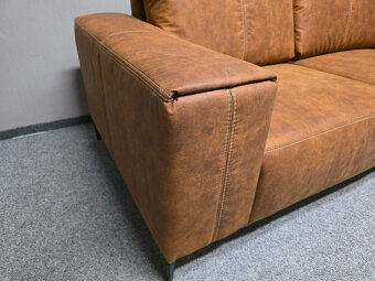 Nová hnědá rohová sedačka GABRIELA - 3