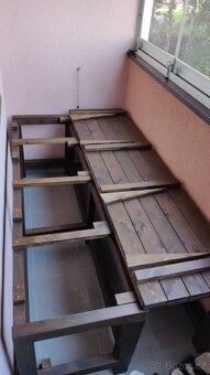 Kvalitní dřevěná rozkládací lavice - 3