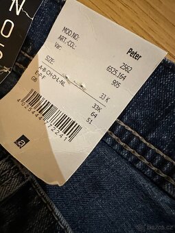 Džíny nove panské pro urostlé muže (pas 2x64-67cm) - 3