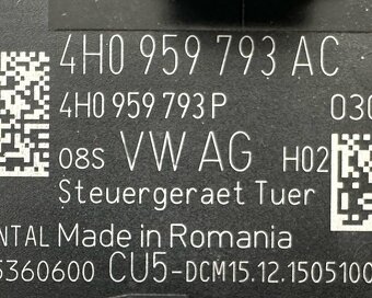 Řídící jednotka dveří 4H0959793AC VW Touareg 7P FL r.v. 2016 - 3