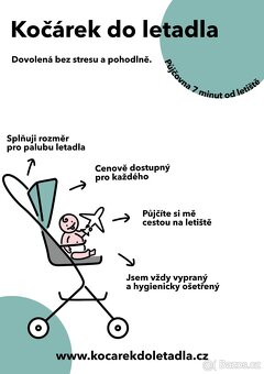 PRONAJEM kocarku do letadla na dovolenou - 3