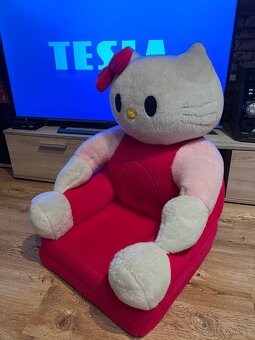 HELLO KITTY ROZKLÁDACÍ DĚTSKÁ SEDAČKA - 3