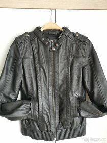 Kožená dámská bunda zn. MANGO - 3