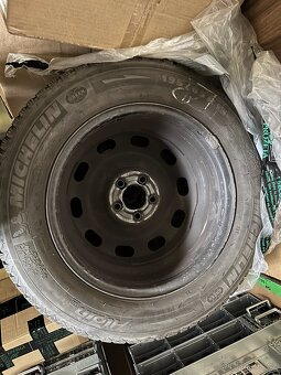 MICHELIN Alpin A4 195/65 R15 91T + ocelové disky –super stav - 3