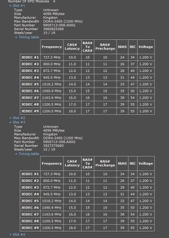 Paměti ddr4 4gb 2400MHz pro PC, Crucial, Kingston - 3