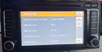 Original navigace VW RNS510 7L6035680A VW Touareg 7L - 3