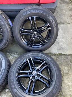 Zánovní Alu kola 5x112 včetně zimních pneu 215/65 R17 - 3