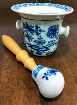 Modrý porcelán cibulák Hmoždíř Zn.Epiag - 3
