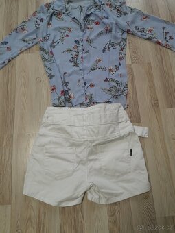 Nádherné MANGO šorky dřínové vel. 38 vč. topu - 3