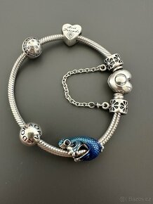 Modrá ještěrka přívěsek na Pandora náramek - 3