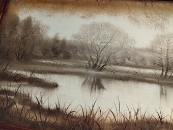 Obraz krajina s rybníkem - 3