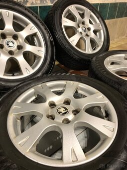 Alu kola Škoda R16 5X112 ZÁNOVNÍ ZIMNÍ PNEU 205/55 R16 DOT23 - 3