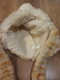 Dámská / dívčí chlupatá čepice kočka nová - 3