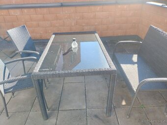 ☀️ Prodej sady zahradního/balkonového nábytku (stůl + křesla - 3
