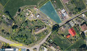 Prodej pozemku 985 m2 Staré Těchanovice, v ceně projekt na R - 3
