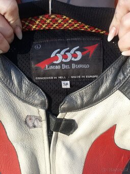 Kožená jednodílná Moto kombinéza - 3
