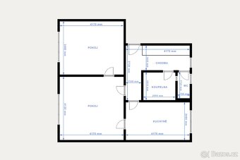 Byt 2+1 na prodej, 68,12m2, os. vlastnictví, UH, Jana Žižky - 3