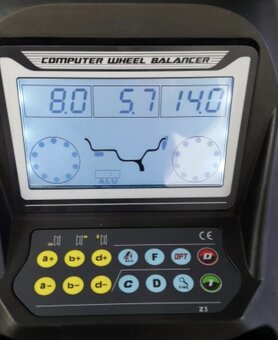 Vyvažovačka kol osobní pro auto - 3