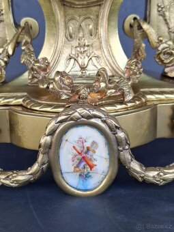 Francouzské bronzové hodiny - 3