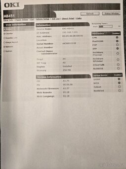 Multifunkční laserová tiskárna  MB451 - 3