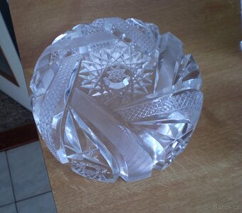 staré broušené křišťálové sklo - 3