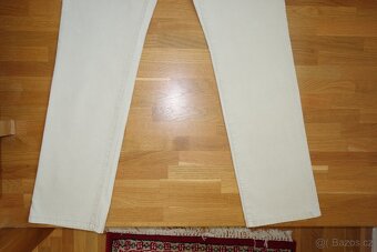 Dámské smetanové manžestrové kalhoty vel. 40 - 3