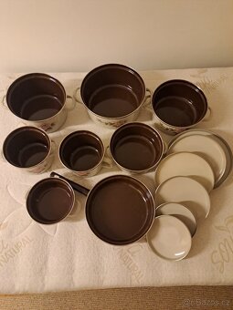 14 dílna sada smaltovaných hrnců - 3