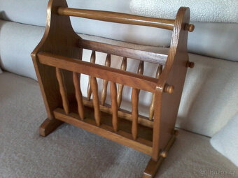 DUBOVÝ BOX NA ČASOPISY - 3