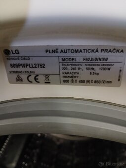 Pračka LG 6.5kg 1200ot - 3