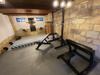 Robustní půlklec Half rack + adaptér na dipy - 3