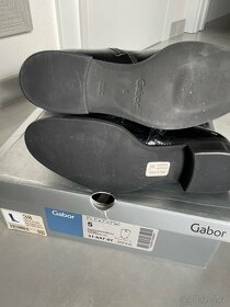 Černé lakovane kozačky Gabor; 38 - 3