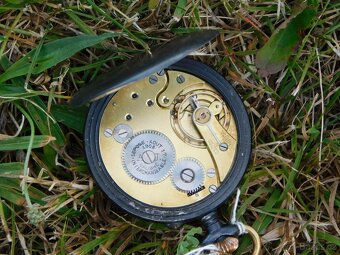 Starožitné kapesní brynýrované kapesní hodinky CHRONOMETRE - 3