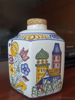 Maľovaná nádoba - habanská fajansa - 3