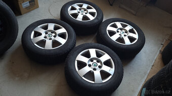 Original zimní ALU kola 15" 5x112 Škoda Octavia II. - 3