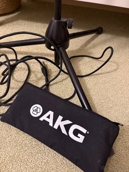Mikrofon AKG C1000S + K&M stojan + kabel + obal - mam 2 sady - 3