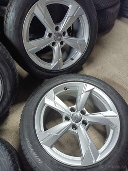 ❄️zimné 4ks alu disky orig. Audi 5x112 R18 pneu 225/55 7mm - 3