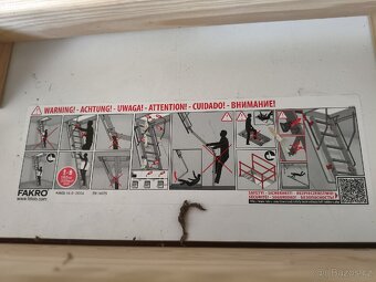 Půdní schody Fakro 70x120x22cm - 3