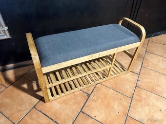 NOVÁ Hezká lavička-botník se sedákem - 3