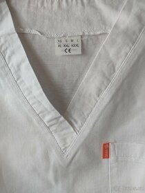 Lékařská pracovní halena Unima bílá 100% bavlna vel. XS - 3