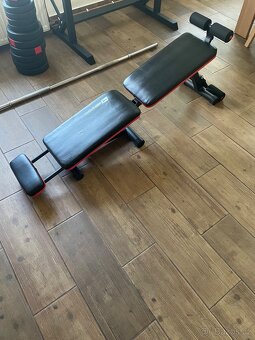 Posilovací set,lavice,bench press,stojan,činky,osa,závaží - 3
