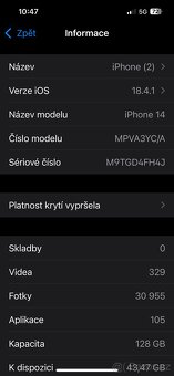 Phone 14 Product Red – 128 GB – Perfektní stav - 3
